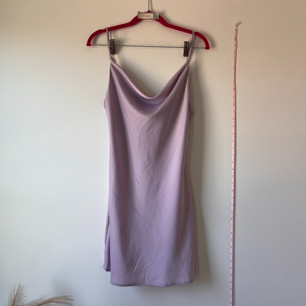 Urban Outfitters Lavender Satin Slip Dress, Spaghetti Strap, Size M, WORN ONCE
